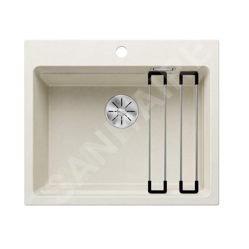 Blanco Etagon 6 - Évier en silgranit 600x510 mm, avec accessoires, InFino, blanc doux 527076