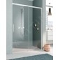 Kermi NICA - Porte de douche L2R 120x200 cm, droite, argent brillant/verre transparent NIL2R12020VPK
