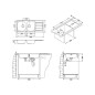 Alveus Line - Évier 1160x500 mm, inox 1087978