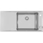 Alveus Stricto - Évier 980x472 mm, avec commande du vidage, bac à droite, inox 1124375