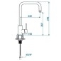 Alveus Dual - Mitigeur d'évier avec fonction filtrante, charbon 1139812