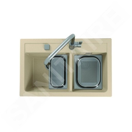Alveus Accessoires - Bac d'évier, 325x265x100 mm, perforé, acier inoxydable 1134233