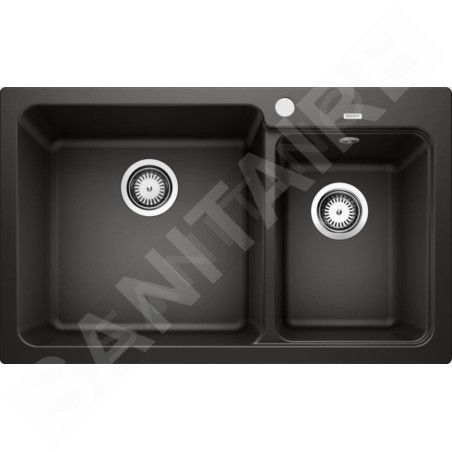 Blanco Naya 8 - Évier en silgranit, 815x500 mm, noir 525944