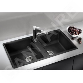 Blanco Zia 9 - Évier en silgranit, 860x500 mm, noir 526029