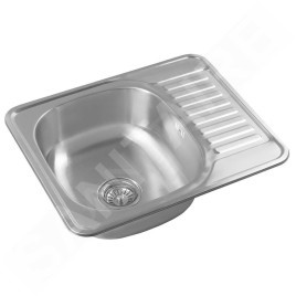 Aqualine Éviers - Évier, 580x480 mm, acier inoxydable AQ5848B