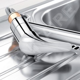 Blanco Daras F - Robinetterie d’évier pour montage sous fenêtre, chrome 521751