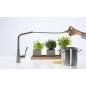 Hansgrohe Metris Select - Mitigeur de cuisine 320 avec sortie extractible, aspect inox 14884800