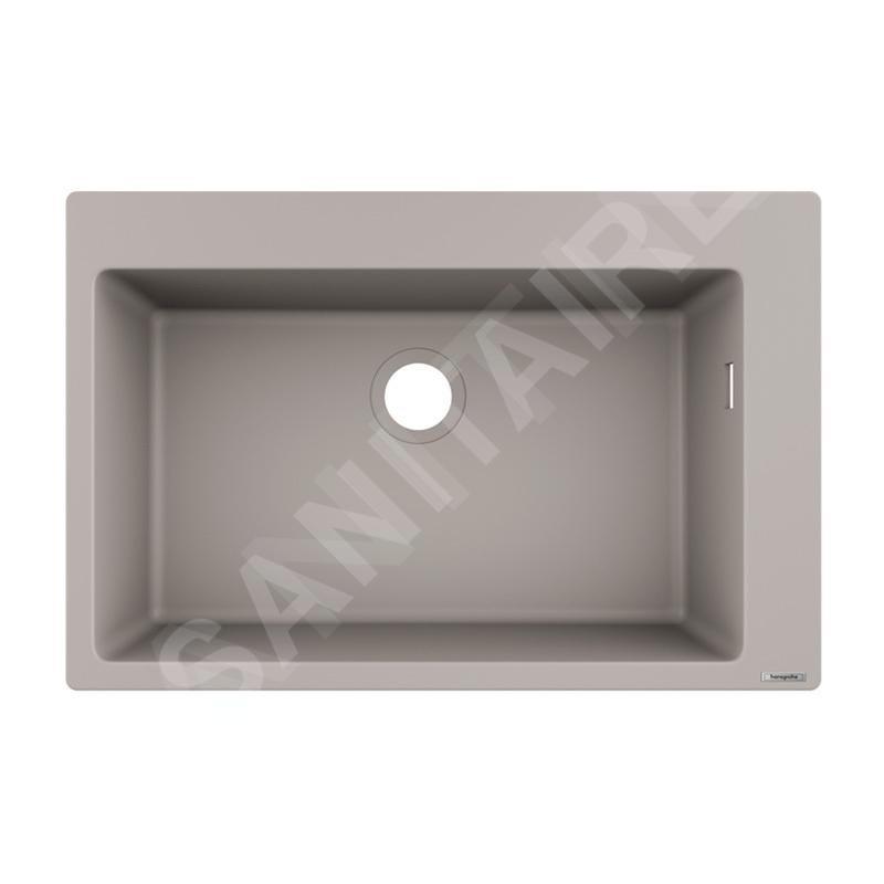 Hansgrohe Éviers - Evier encastré granit S510-F660, béton gris 43313380 Hansgrohe Éviers - Evier encastré granit S510-F660, béton gris 43313380