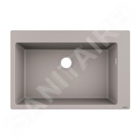 Hansgrohe Éviers - Evier encastré granit S510-F660, béton gris 43313380