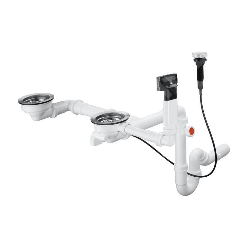 Hansgrohe Garnitures de vidage - Kit de trop-plein automatique pour évier granit, chrome 43938000