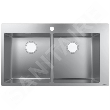 Hansgrohe Éviers - Évier à encastrer S711-F765, inox 43303800