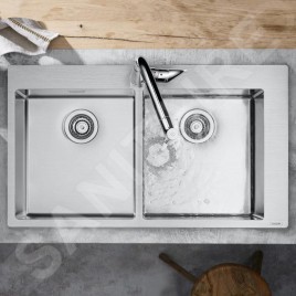 Hansgrohe Éviers - Évier à encastrer S711-F765, inox 43303800
