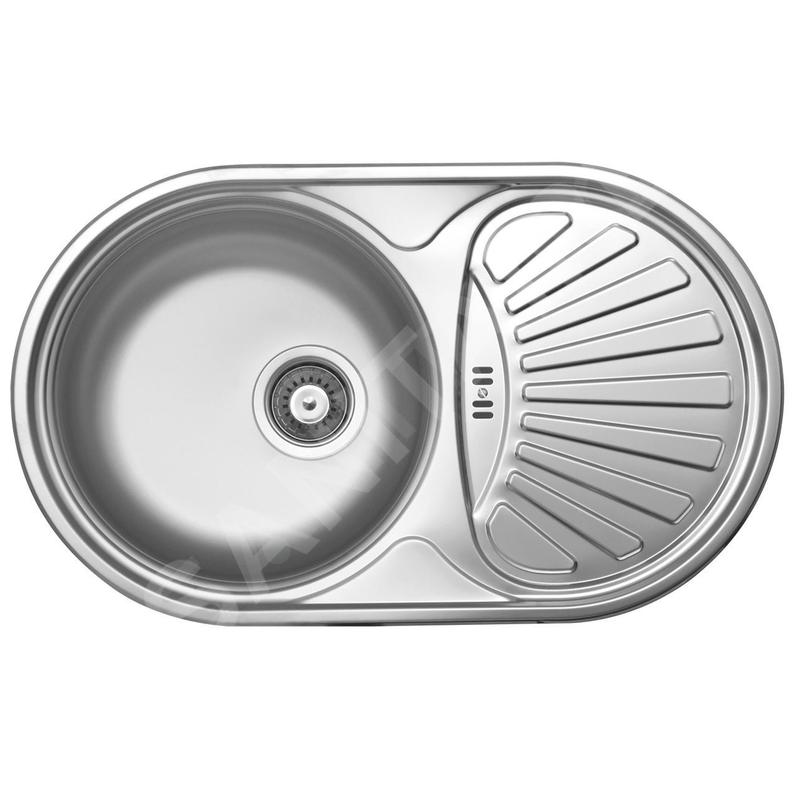 Novaservis Éviers - Évier, 440x740 mm avec trop-plein, inox DR44/74 Novaservis Éviers - Évier, 440x740 mm avec trop-plein, inox DR44/74