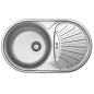 Novaservis Éviers - Évier, 440x740 mm avec trop-plein, inox DR44/74 Novaservis Éviers - Évier, 440x740 mm avec trop-plein, inox DR44/74