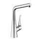 Hansgrohe M71 - Mitigeur d'évier avec bec extractible, sBox, EcoSmart, chrome 73828000