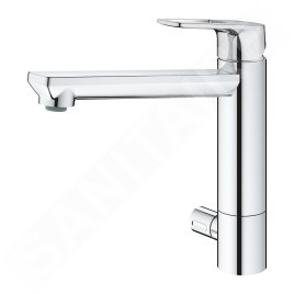 Grohe BauLoop - Mitigeur d'évier avec vanne d'arrêt, chrome 31713000