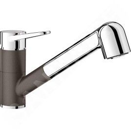 Blanco Wega S - Mitigeur d'évier avec douchette extractible, café / chrome 526424