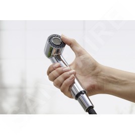 Blanco Wega S - Mitigeur d'évier avec douchette extractible, café / chrome 526424