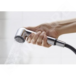 Blanco Wega S - Mitigeur d'évier avec douchette extractible, café / chrome 526424