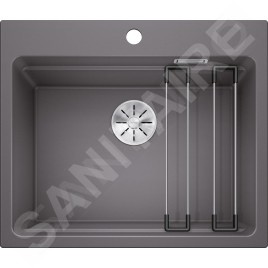Blanco Etagon 6 - Évier en silgranite, 600x510 mm, avec rails, gris rocher 524540