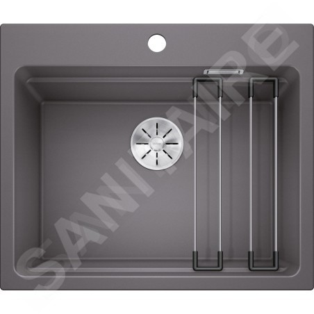 Blanco Etagon 6 - Évier en silgranite, 600x510 mm, avec rails, gris rocher 524540