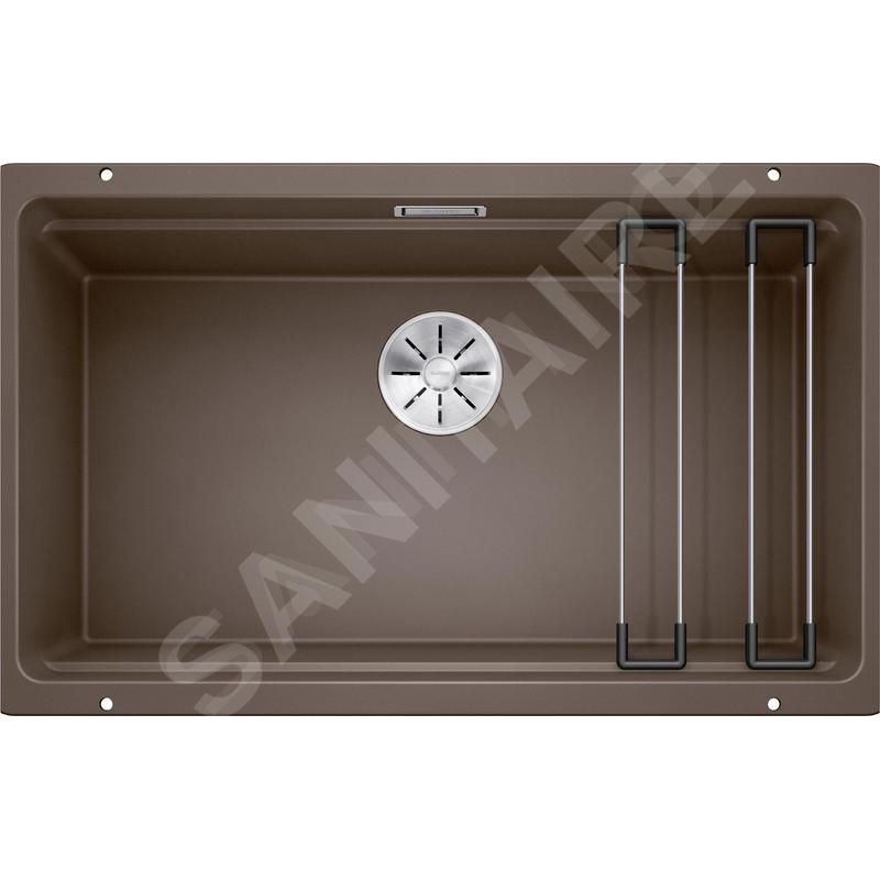 Blanco Etagon 700 - Évier en silgranite, 730x460 mm, avec rails, café 525176