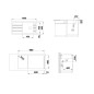 Blanco Faron XL 6 - Évier en silgranite, 1000x500 mm, blanc 524807