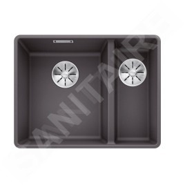 Blanco Subline 340/160 - Évier en silgranite, 552x427 mm, bac à gauche, gris rocher 523569