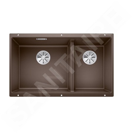 Blanco Subline 430/270 - Évier en silgranite, 755x460 mm, café 523160