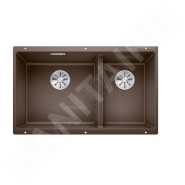 Blanco Subline 480/320 - Évier en silgranite, 855x460 mm, café 523593