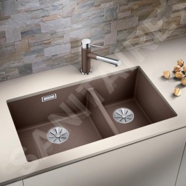 Blanco Subline 480/320 - Évier en silgranite, 855x460 mm, café 523593