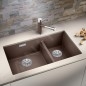 Blanco Subline 480/320 - Évier en silgranite, 855x460 mm, café 523593