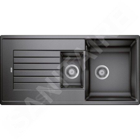 Blanco Zia 6 - Évier en silgranite, 1000x500 mm, avec commande de vidage, anthracite 514740