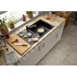 Blanco Zia XL 6 - Évier en silgranite, 1000x500 mm, avec commande de vidage, anthracite 517558