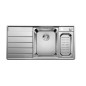 Blanco Axis III - Évier, 1000x510 mm, avec accessoires, InFino, inox 522104
