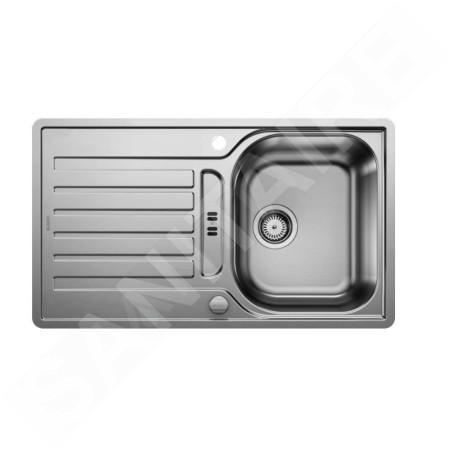 Blanco Lantos 45 - Évier, 860x500 mm, avec commande de vidage, inox brossé 519717