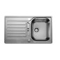 Blanco Lantos 45 - Évier, 860x500 mm, avec commande de vidage, inox brossé 519717