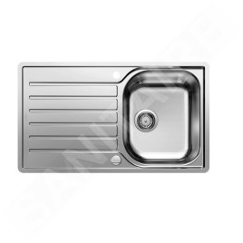 Blanco Lantos 45 - Évier, 860x500 mm, avec commande de vidage, inox brossé 519707