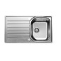 Blanco Lantos 45 - Évier, 860x500 mm, avec commande de vidage, inox brossé 519707