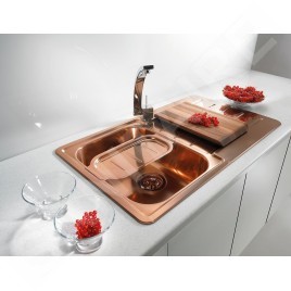 Alveus Line Monarch - Évier 860x500 mm, copper 1068985