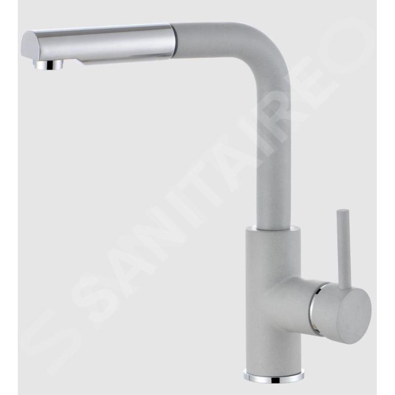 Alveus Siros - Mitigeur d'évier avec bec extractible, concrete / inox 1129044