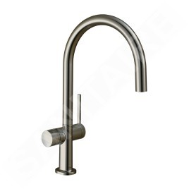 Hansgrohe M54 - Mitigeur d'évier Talis 220, avec vanne d'arrêt, aspect inox 72805800