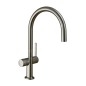 Hansgrohe M54 - Mitigeur d'évier Talis 220, avec vanne d'arrêt, aspect inox 72805800