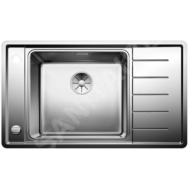 Blanco Andano - Sink 860x500 mm avec commande excentrique et un bol inox 523002 Blanco Andano - Sink 860x500 mm avec commande excentrique et un bol inox 523002