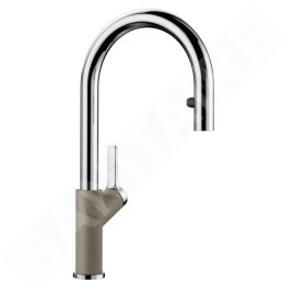 Blanco Carena S - Mitigeur d'évier avec bec extractible, tartufo/chrome 521376