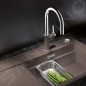 Blanco Carena S - Mitigeur d'évier avec bec extractible, tartufo/chrome 521376