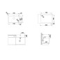 Blanco Solis 700 - Évier 740x500 mm, InFino, inox brossé 526127 Blanco Solis 700 - Évier 740x500 mm, InFino, inox brossé 526127