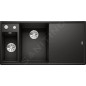 Blanco Axia III 6 - Évier en silgranit 1000x510 mm, avec commande de vidage et accessoires, noir 525849