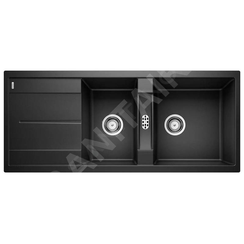 Blanco Metra 8 - Évier en silgranit 1160x500 mm, noir 525934