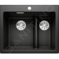 Blanco Pleon 6 Split - Évier en silgranit, 615x510 mm, noir 525955